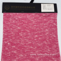 Polyester Blend Melange Knitted Rib Fabric
